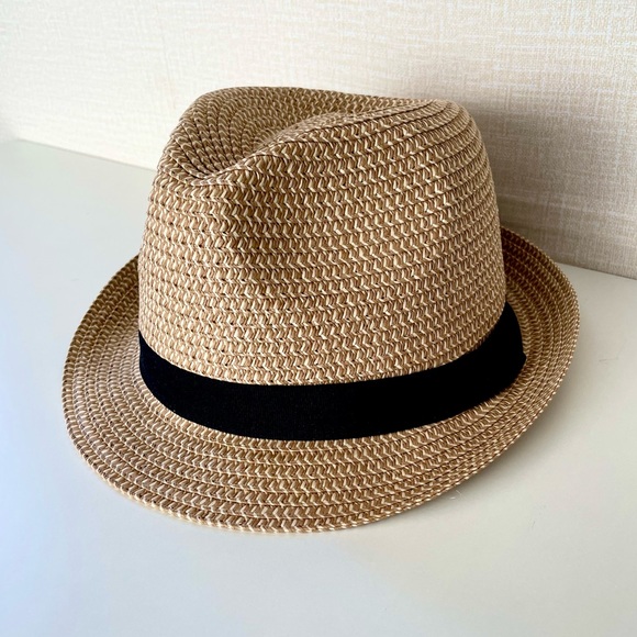 Paper Straw Fedora, Unisex, Large, NWOT, Classic Summer Fedora - Picture 2 of 7